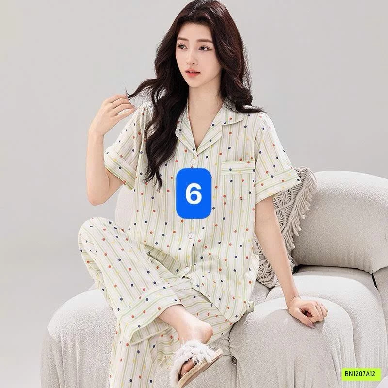 BỘ PIJAMA LANH SIÊU MÁT