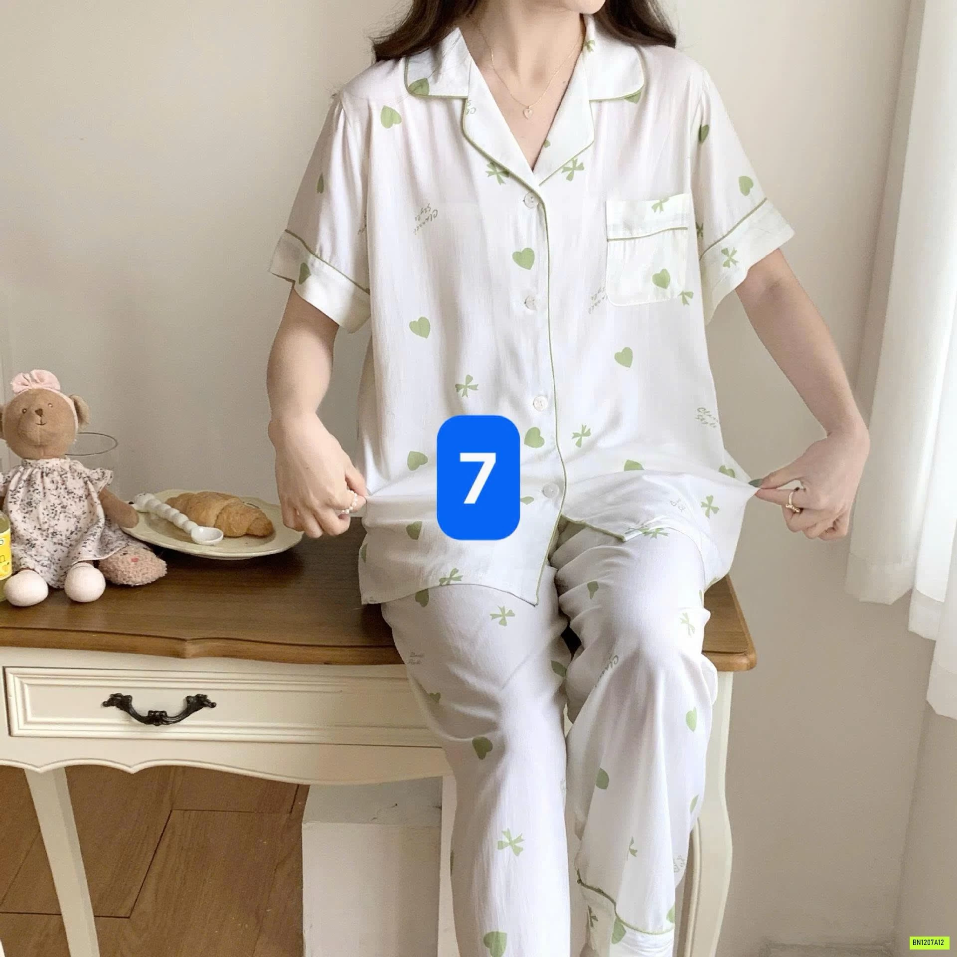 BỘ PIJAMA LANH SIÊU MÁT
