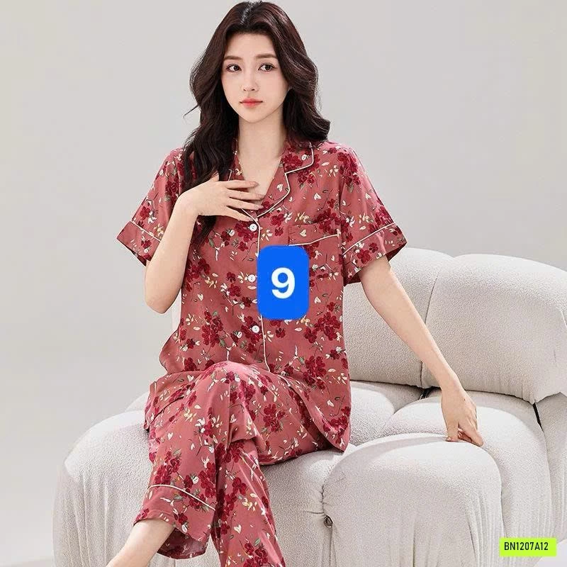 BỘ PIJAMA LANH SIÊU MÁT