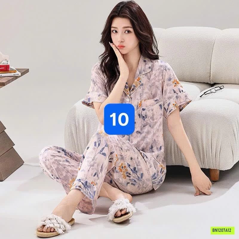 BỘ PIJAMA LANH SIÊU MÁT