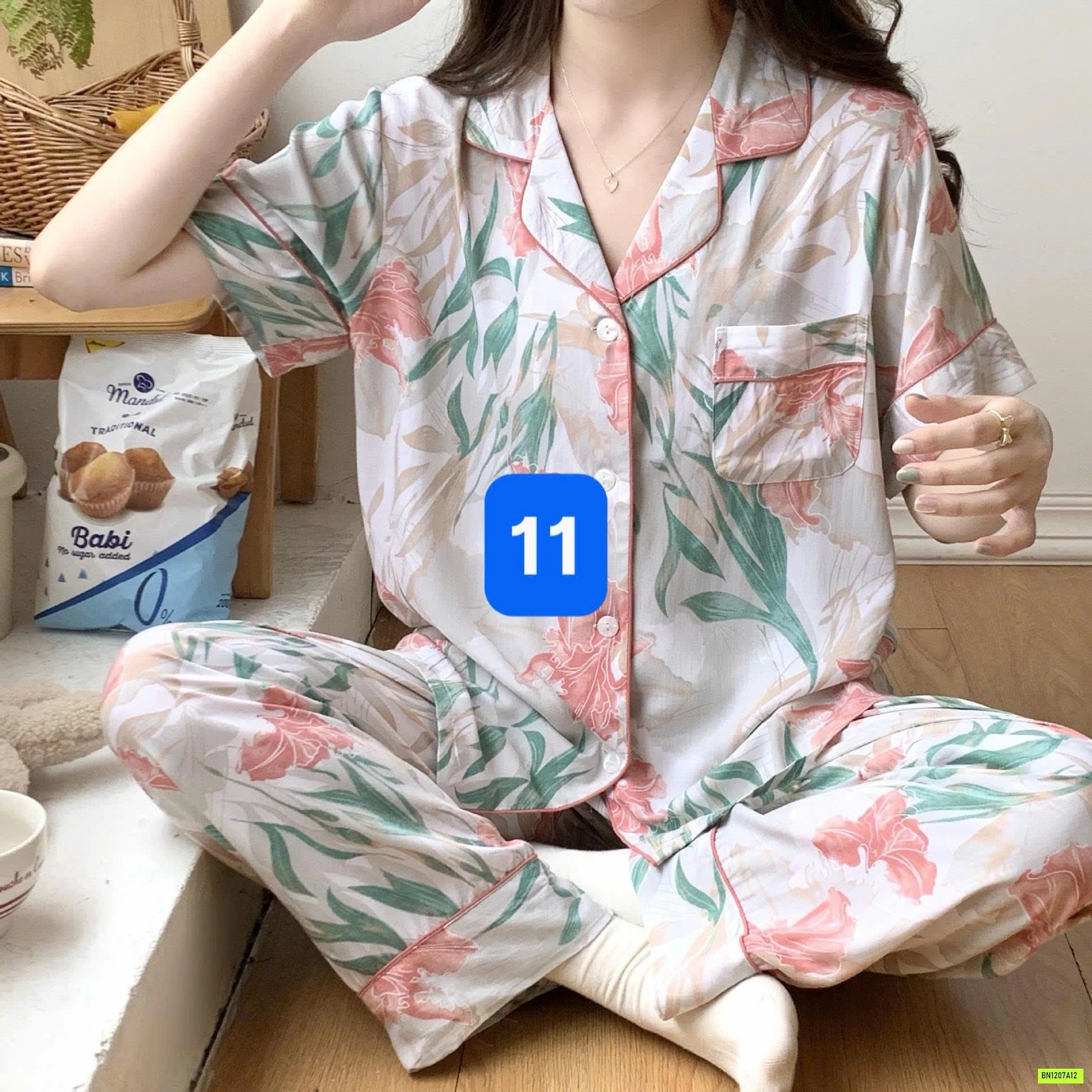BỘ PIJAMA LANH SIÊU MÁT