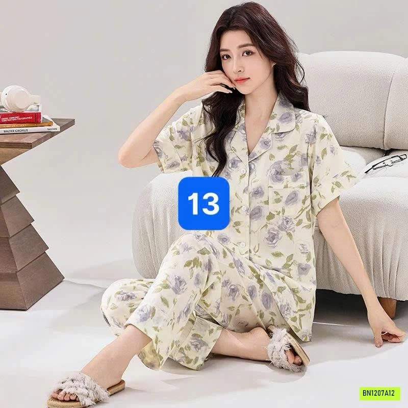 BỘ PIJAMA LANH SIÊU MÁT