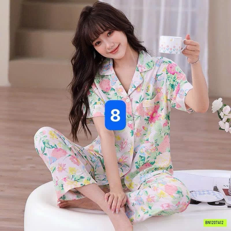 BỘ PIJAMA LANH SIÊU MÁT