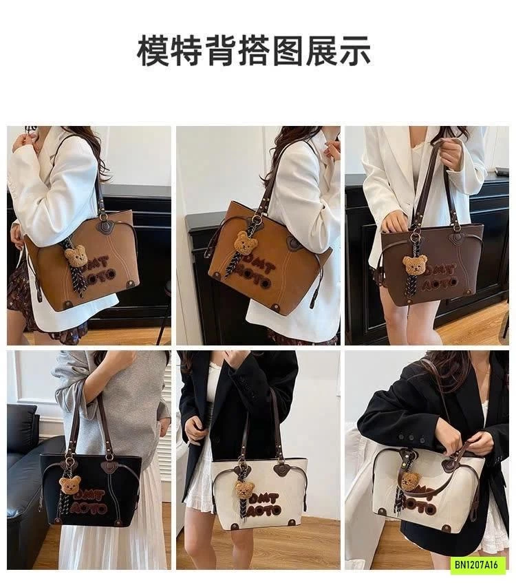 TÚI RETRO CHỮ CÁ TÍNH KO KÈM MÓC