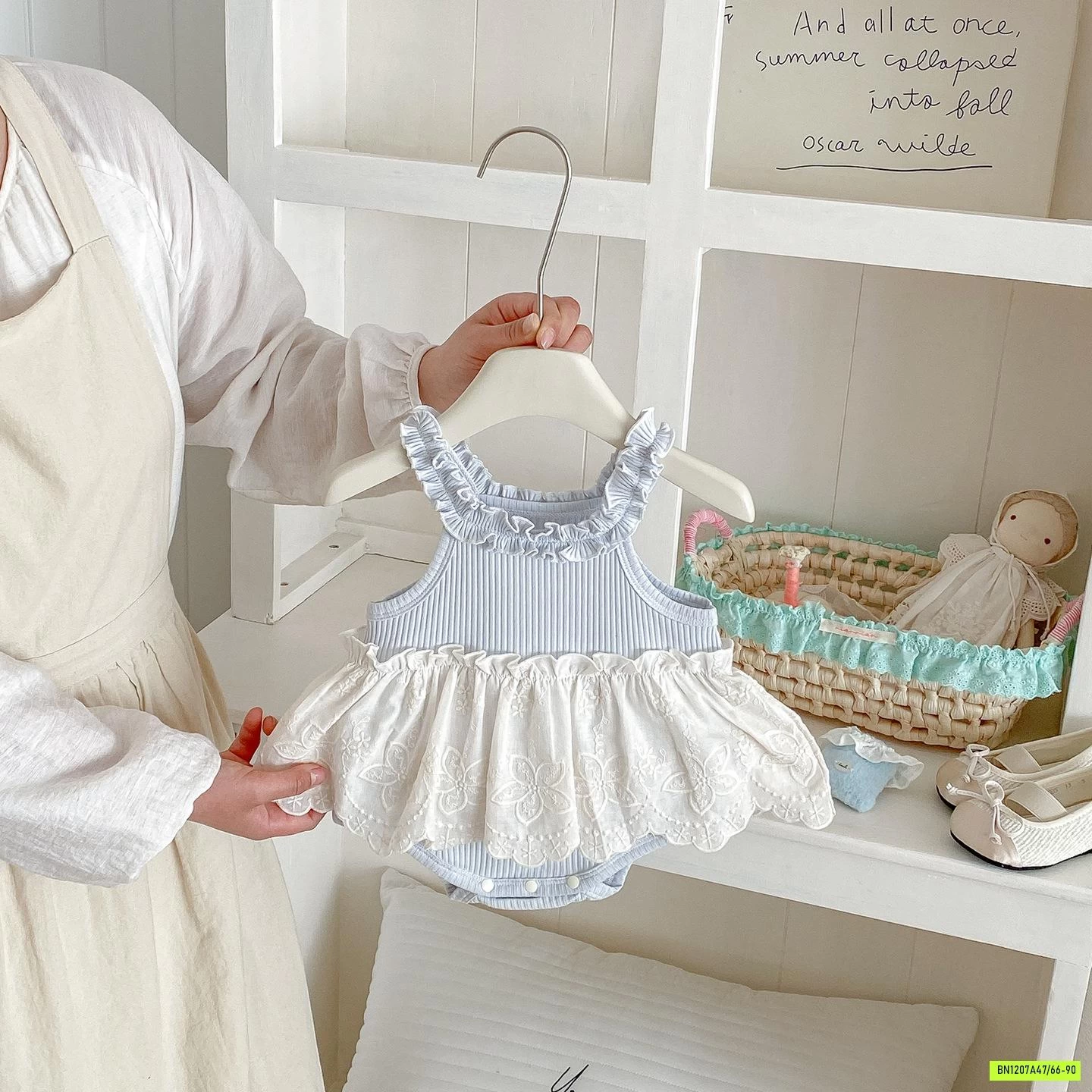 BODY GÂN 2 DÂY PHỐI VIỀN VÁY