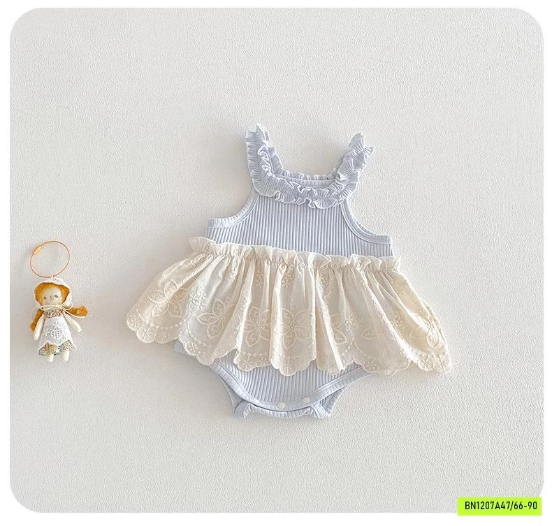 BODY GÂN 2 DÂY PHỐI VIỀN VÁY