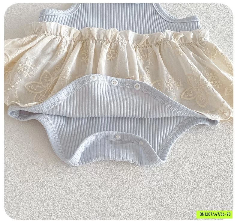 BODY GÂN 2 DÂY PHỐI VIỀN VÁY