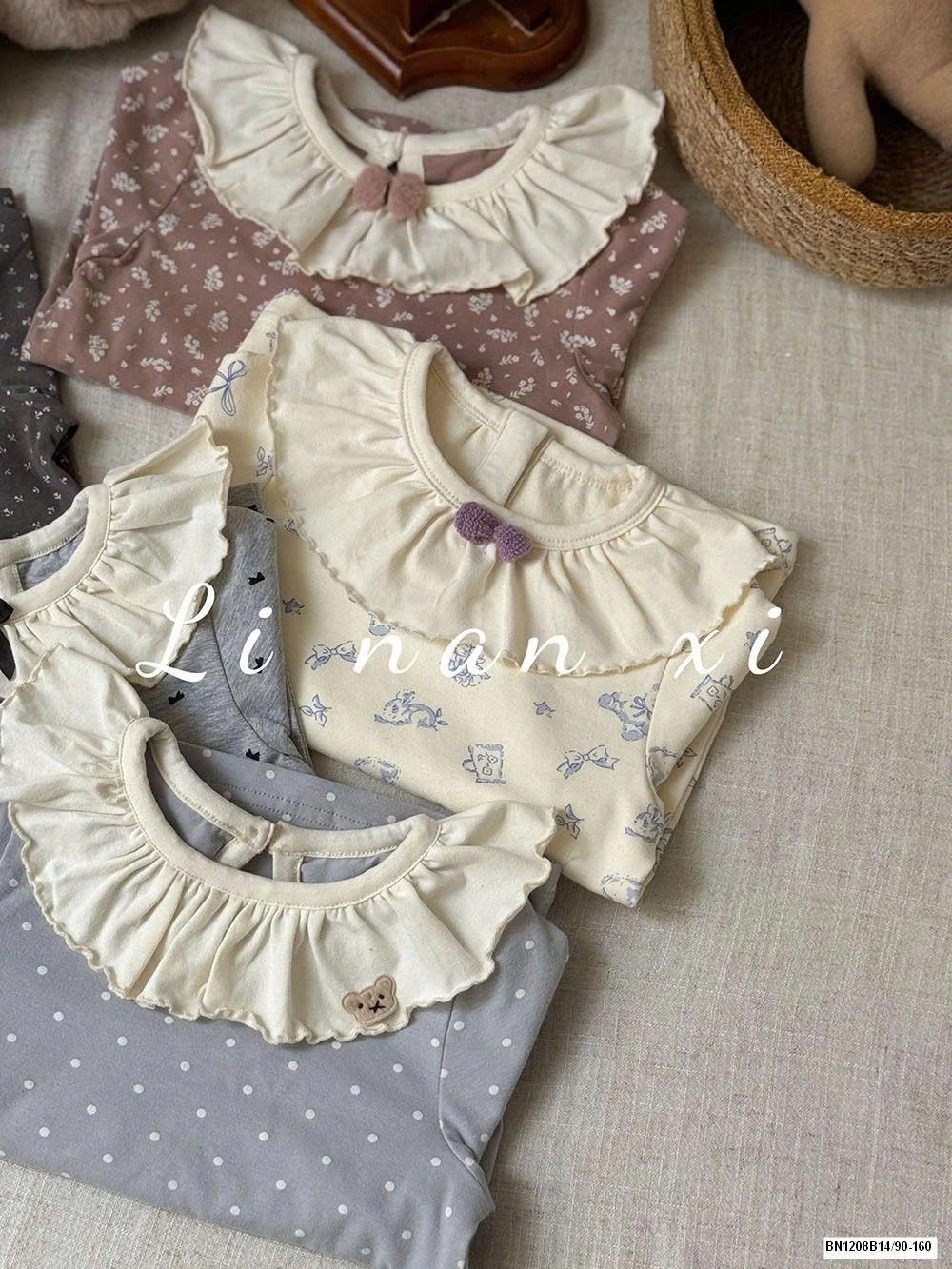 BỘ NGỦ LILANXI CỔ BÈO BÉ GÁI