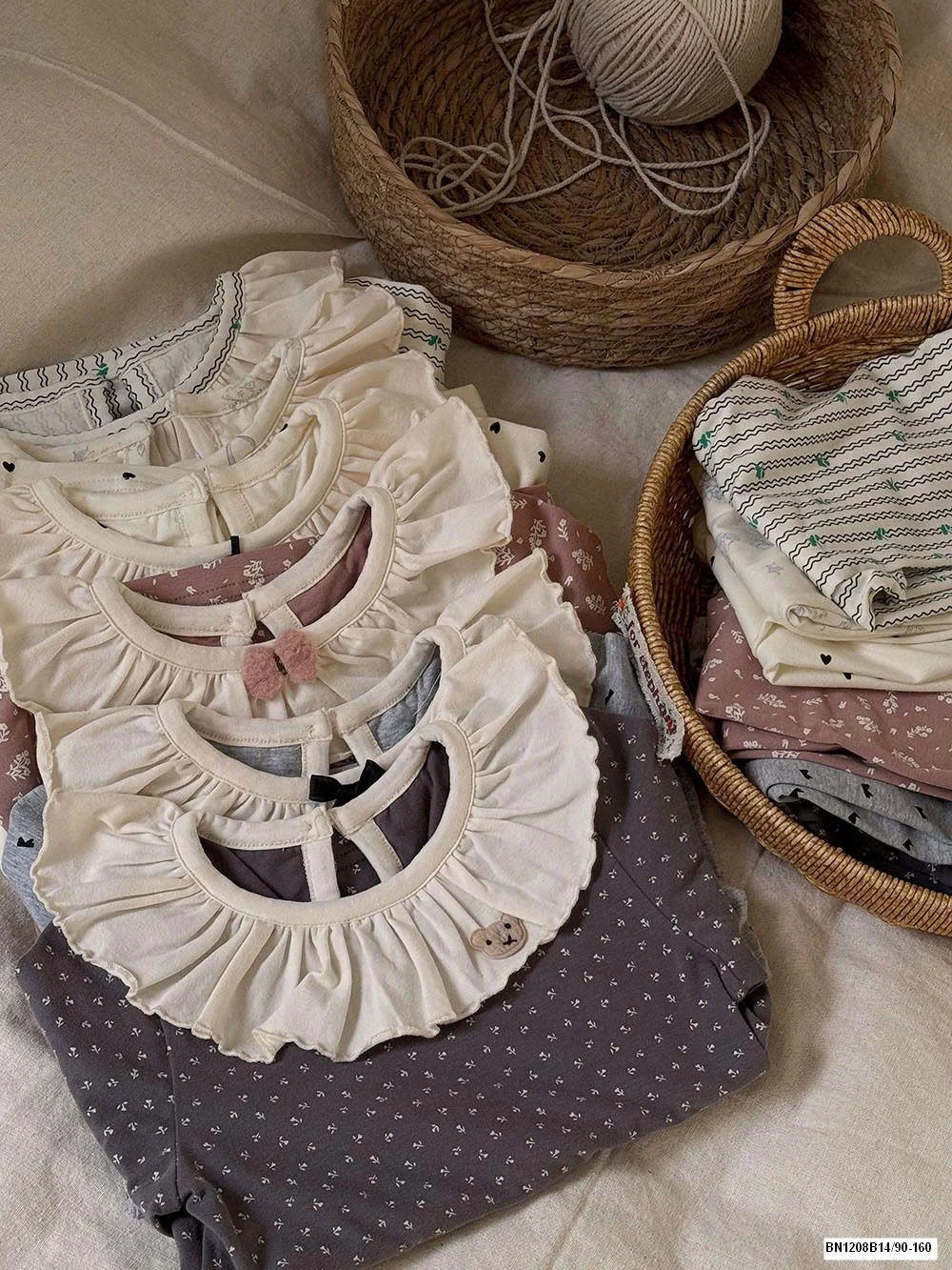 BỘ NGỦ LILANXI CỔ BÈO BÉ GÁI