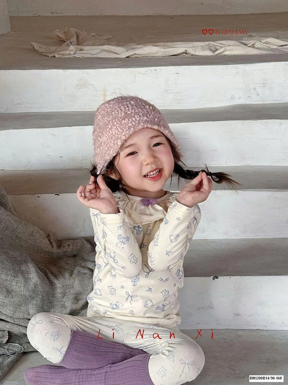 BỘ NGỦ LILANXI CỔ BÈO BÉ GÁI