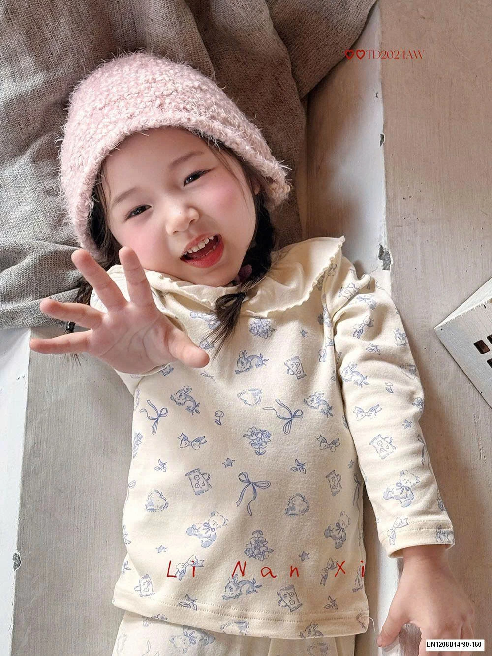 BỘ NGỦ LILANXI CỔ BÈO BÉ GÁI