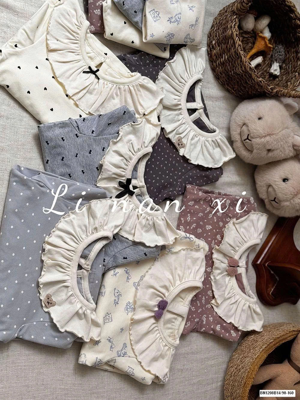 BỘ NGỦ LILANXI CỔ BÈO BÉ GÁI