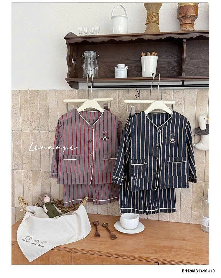 SET PIJAMA KẺ SỌC CHO BÉ
