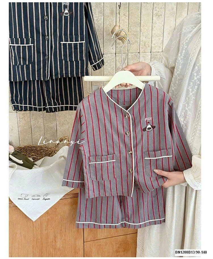 SET PIJAMA KẺ SỌC CHO BÉ