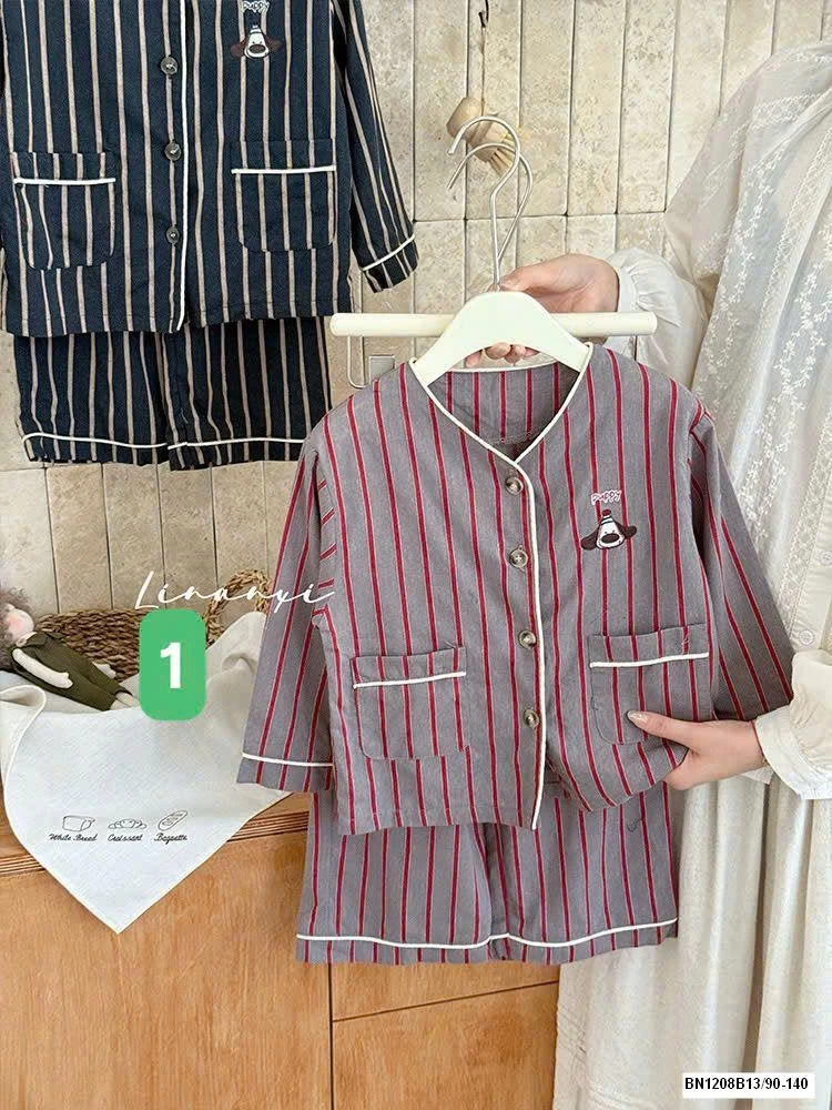 SET PIJAMA KẺ SỌC CHO BÉ