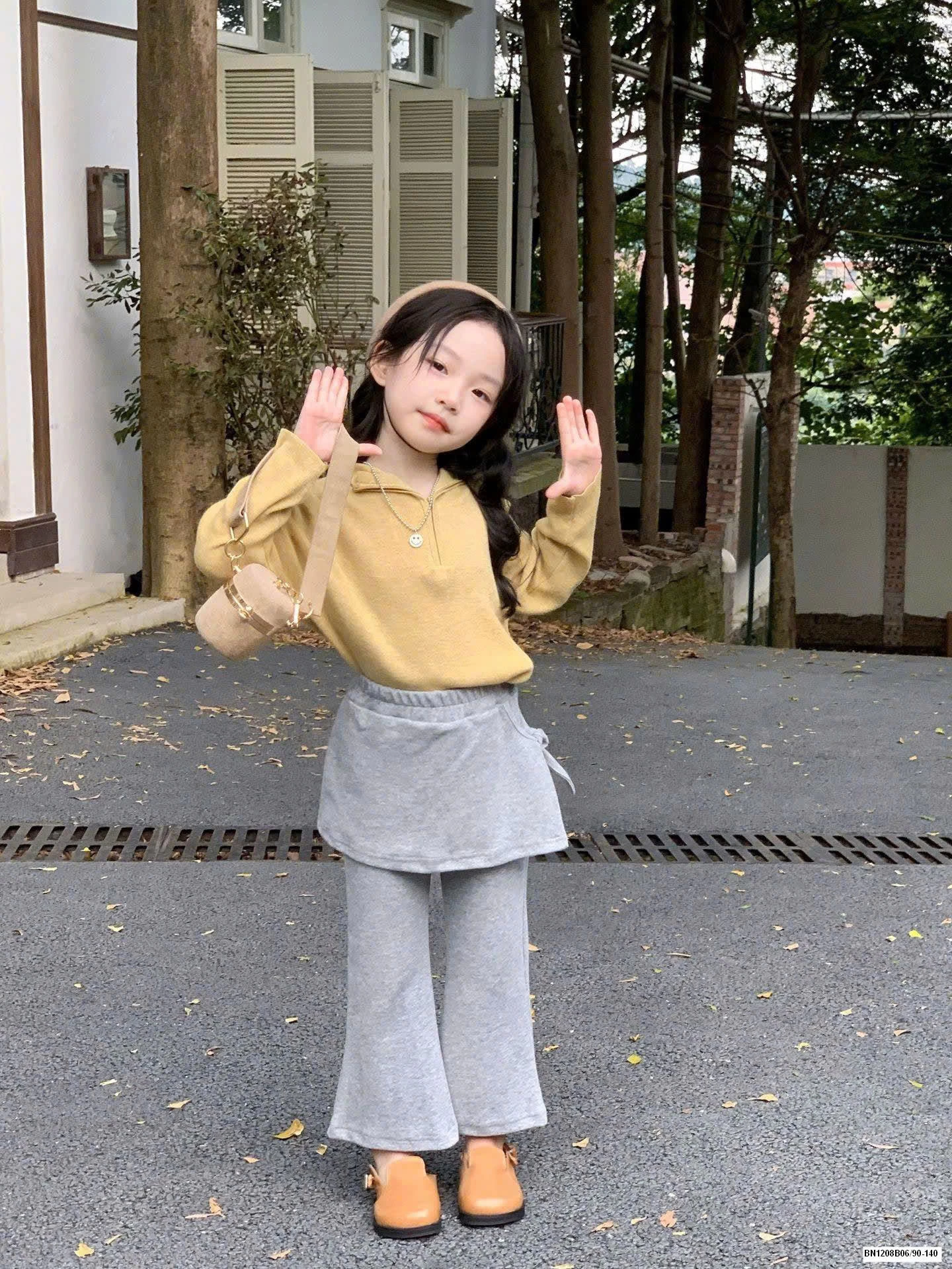 SET ÁO LEN MIX QUẦN ỐNG LOE