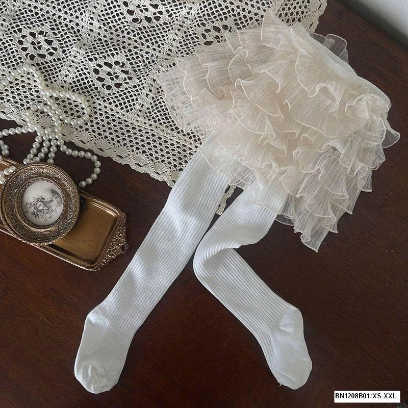 ‼️ ‼️QUẦN TẤT MIX VÁY VOAN BỒNG