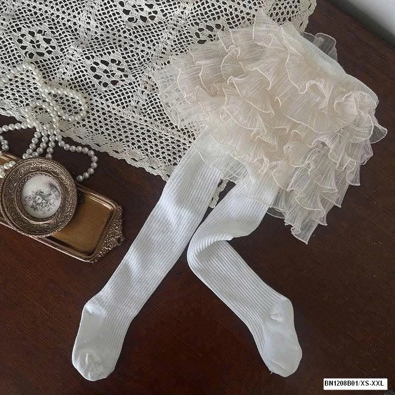 ‼️ ‼️QUẦN TẤT MIX VÁY VOAN BỒNG