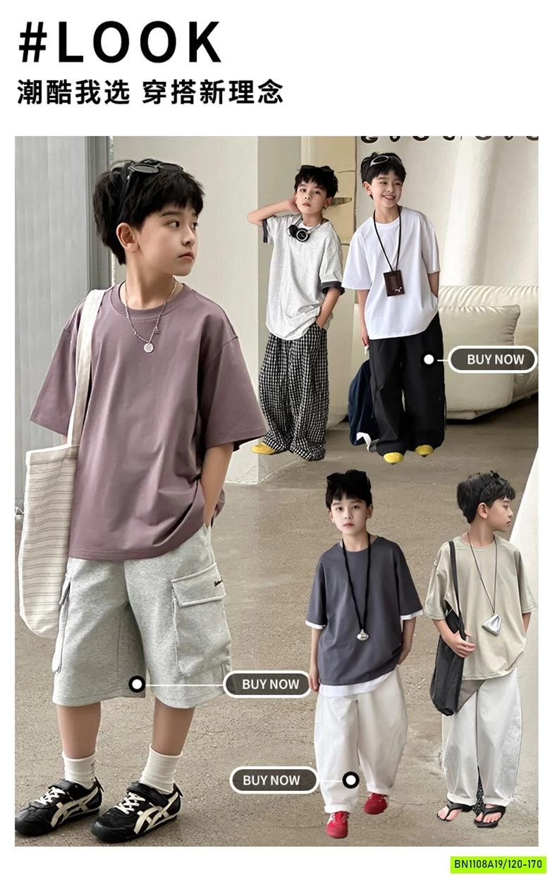 ÁO THUN CỔ TRÒN TRƠN MÀU SZ ĐẠI