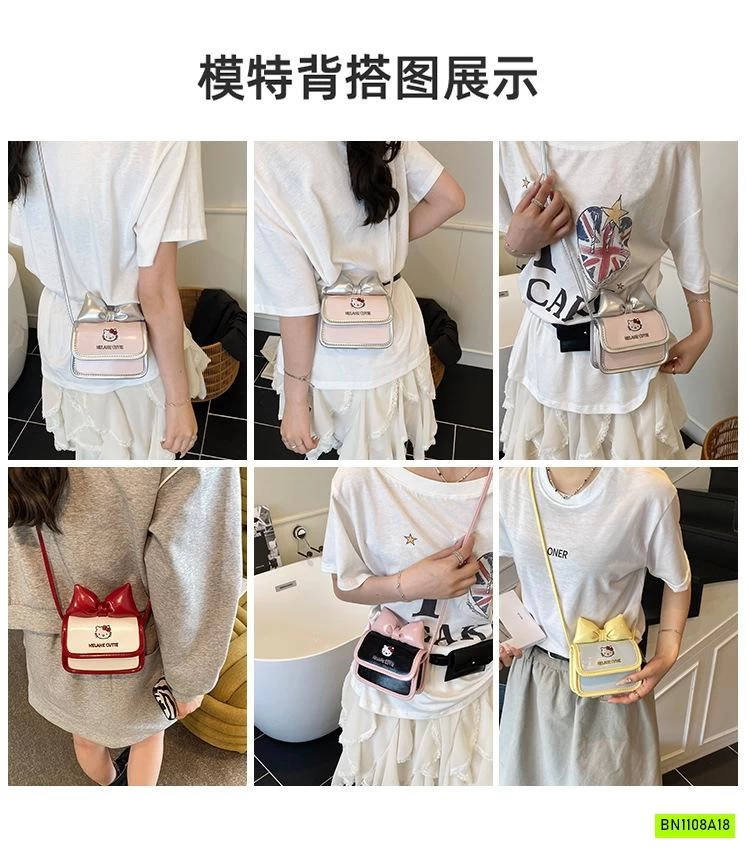 TÚI ĐEO CHÉO NƠ KITTY