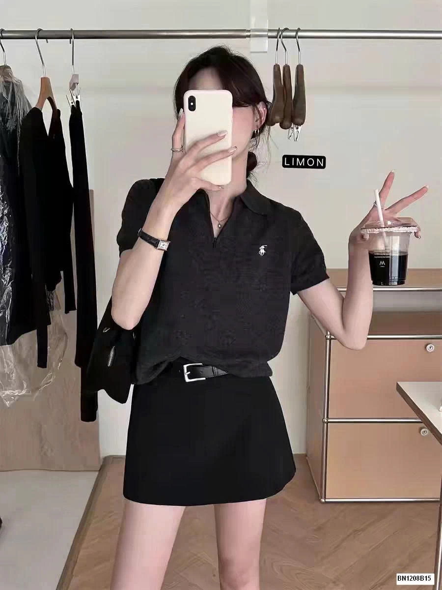 ÁO LEN PHỐI KHÓA POLO