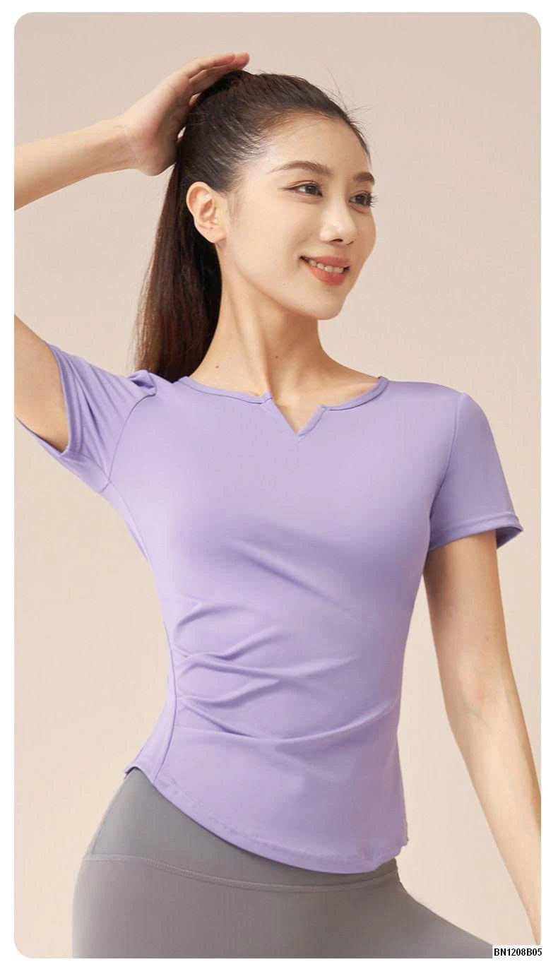 ÁO TẬP BO EO CỔ CHỮ V