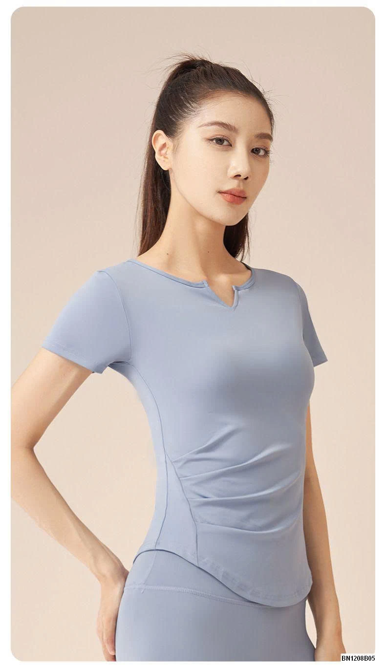 ÁO TẬP BO EO CỔ CHỮ V