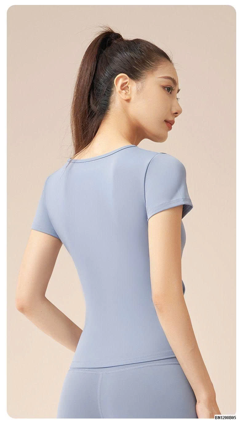 ÁO TẬP BO EO CỔ CHỮ V