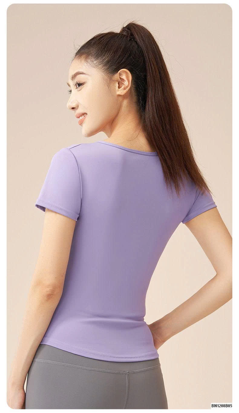 ÁO TẬP BO EO CỔ CHỮ V