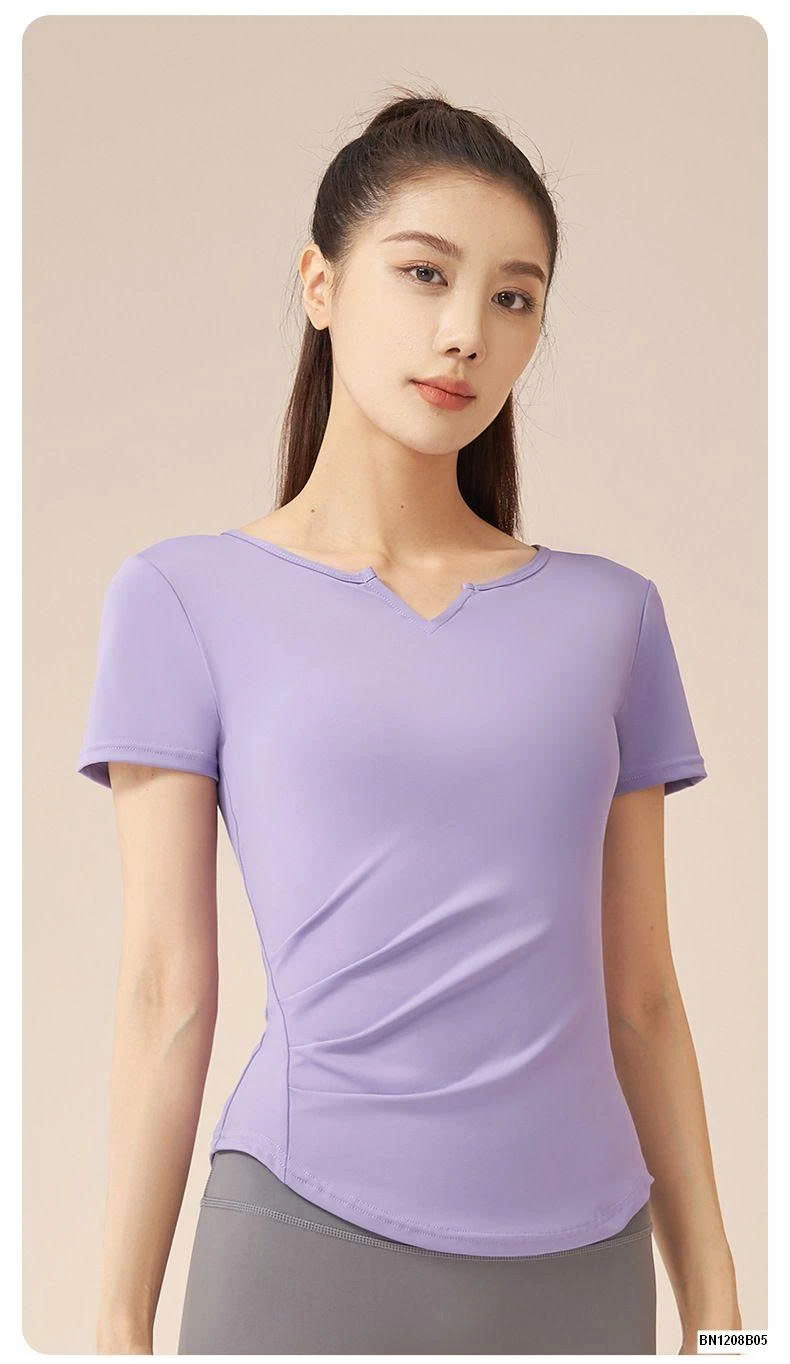 ÁO TẬP BO EO CỔ CHỮ V