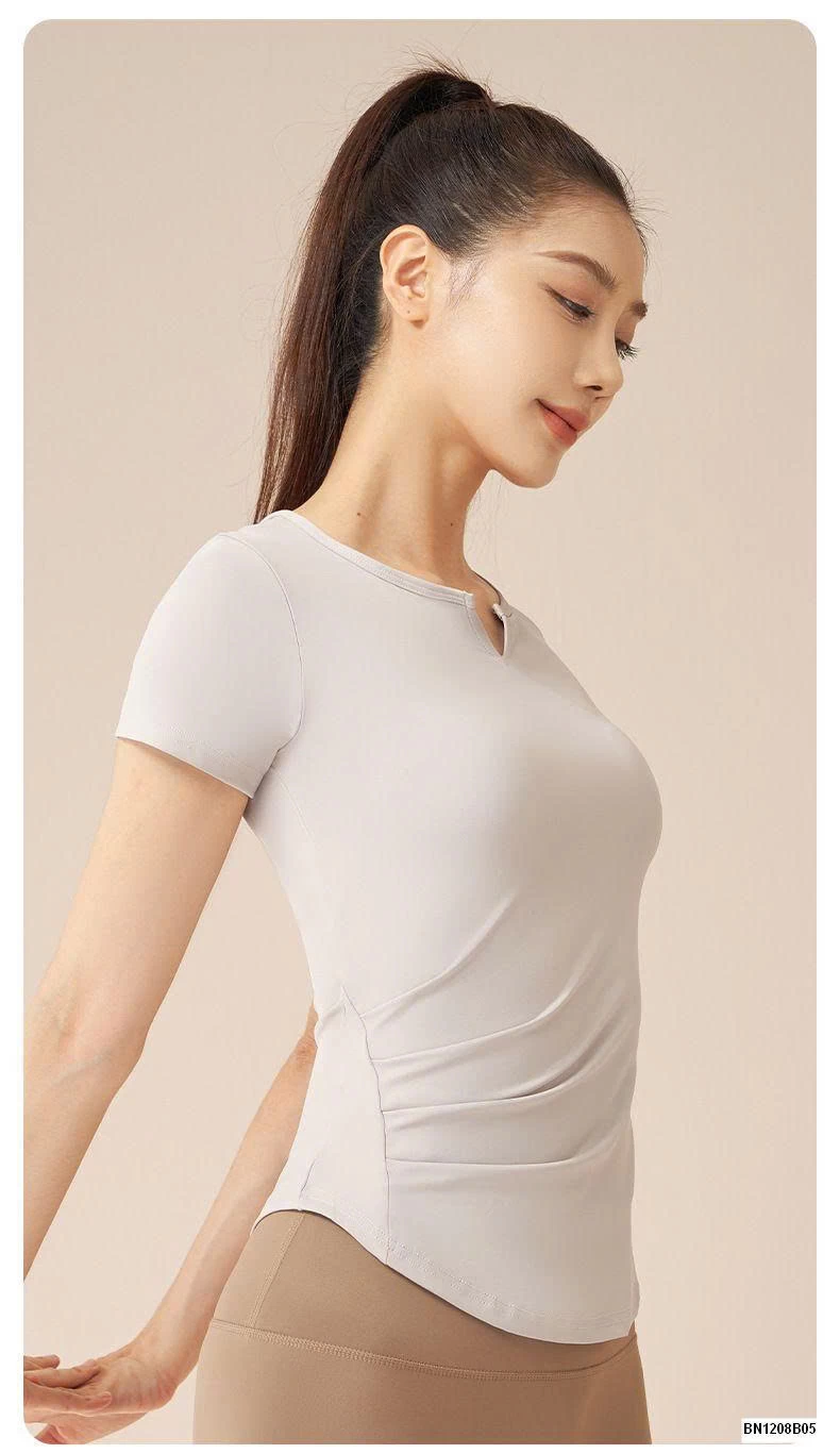 ÁO TẬP BO EO CỔ CHỮ V