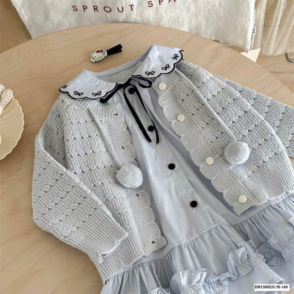 SET VÁY MIX ÁO LEN CARDIGAN NINGLI