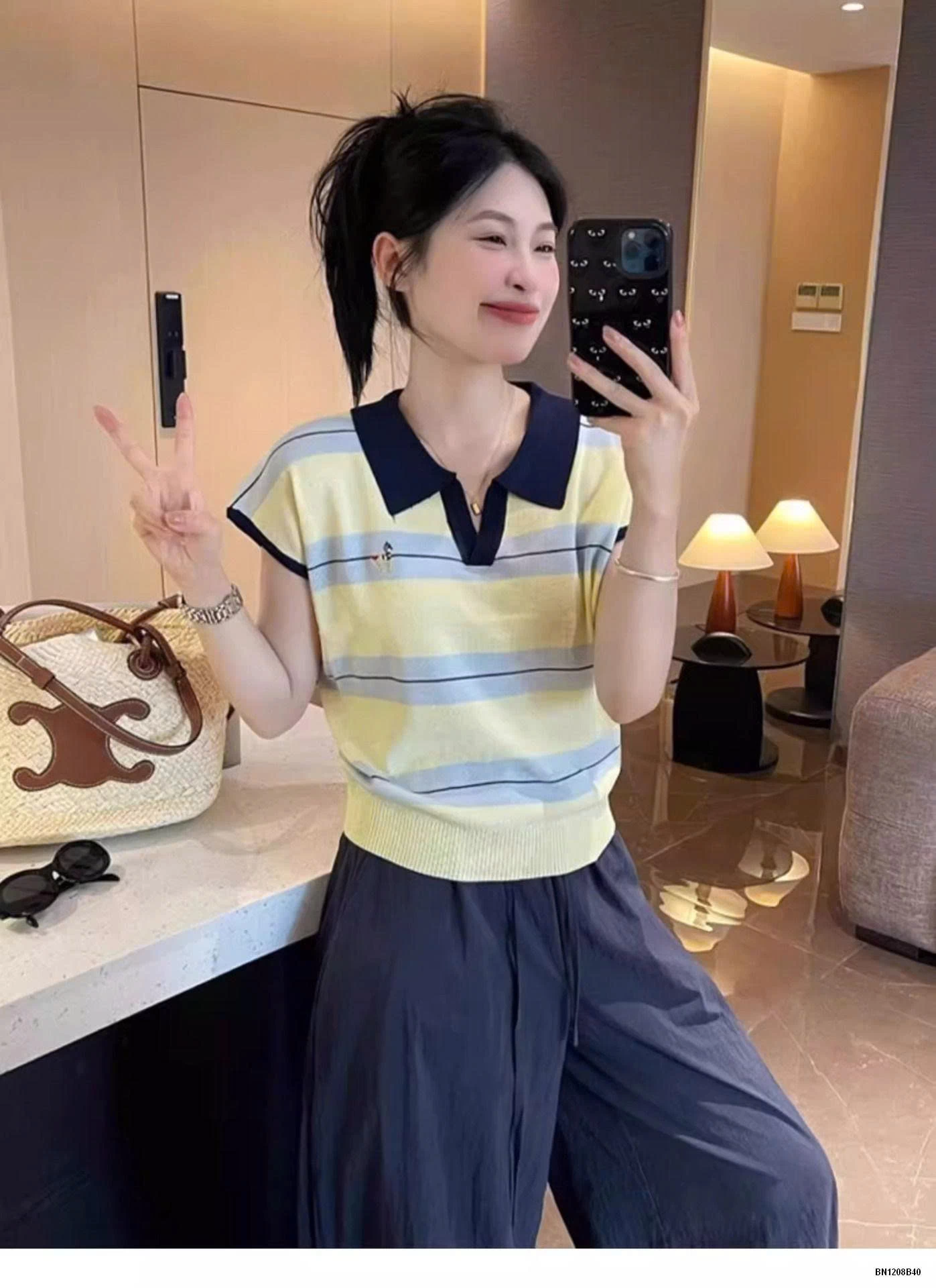 ÁO POLO KẺ NGANG MÙA HÈ