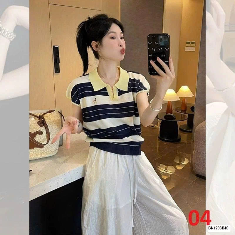 ÁO POLO KẺ NGANG MÙA HÈ