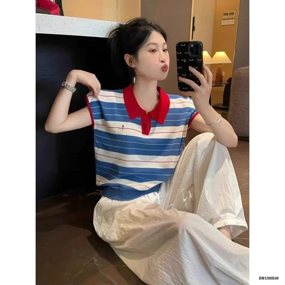 ÁO POLO KẺ NGANG MÙA HÈ