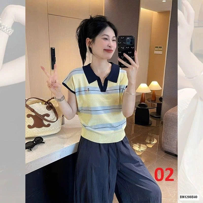 ÁO POLO KẺ NGANG MÙA HÈ