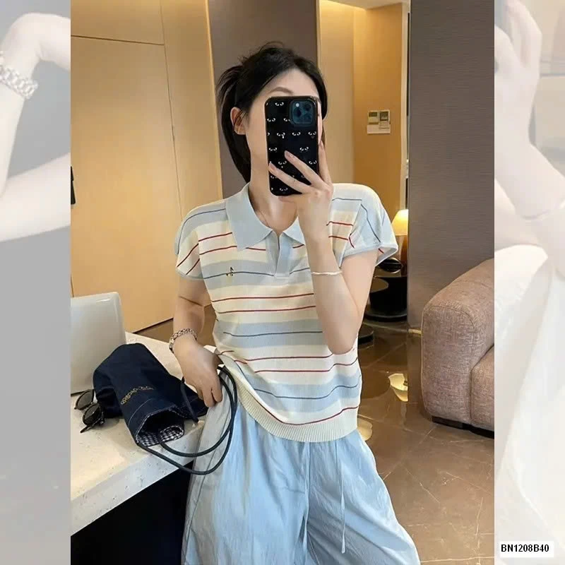 ÁO POLO KẺ NGANG MÙA HÈ