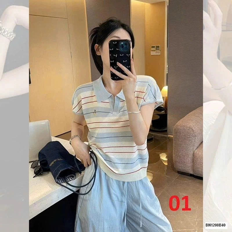 ÁO POLO KẺ NGANG MÙA HÈ
