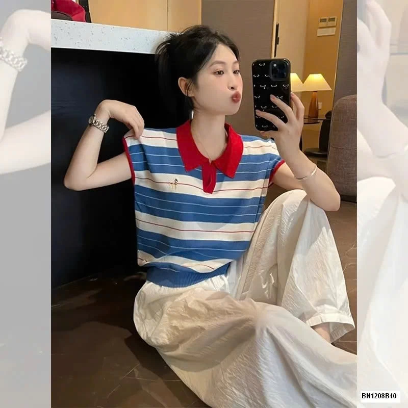 ÁO POLO KẺ NGANG MÙA HÈ