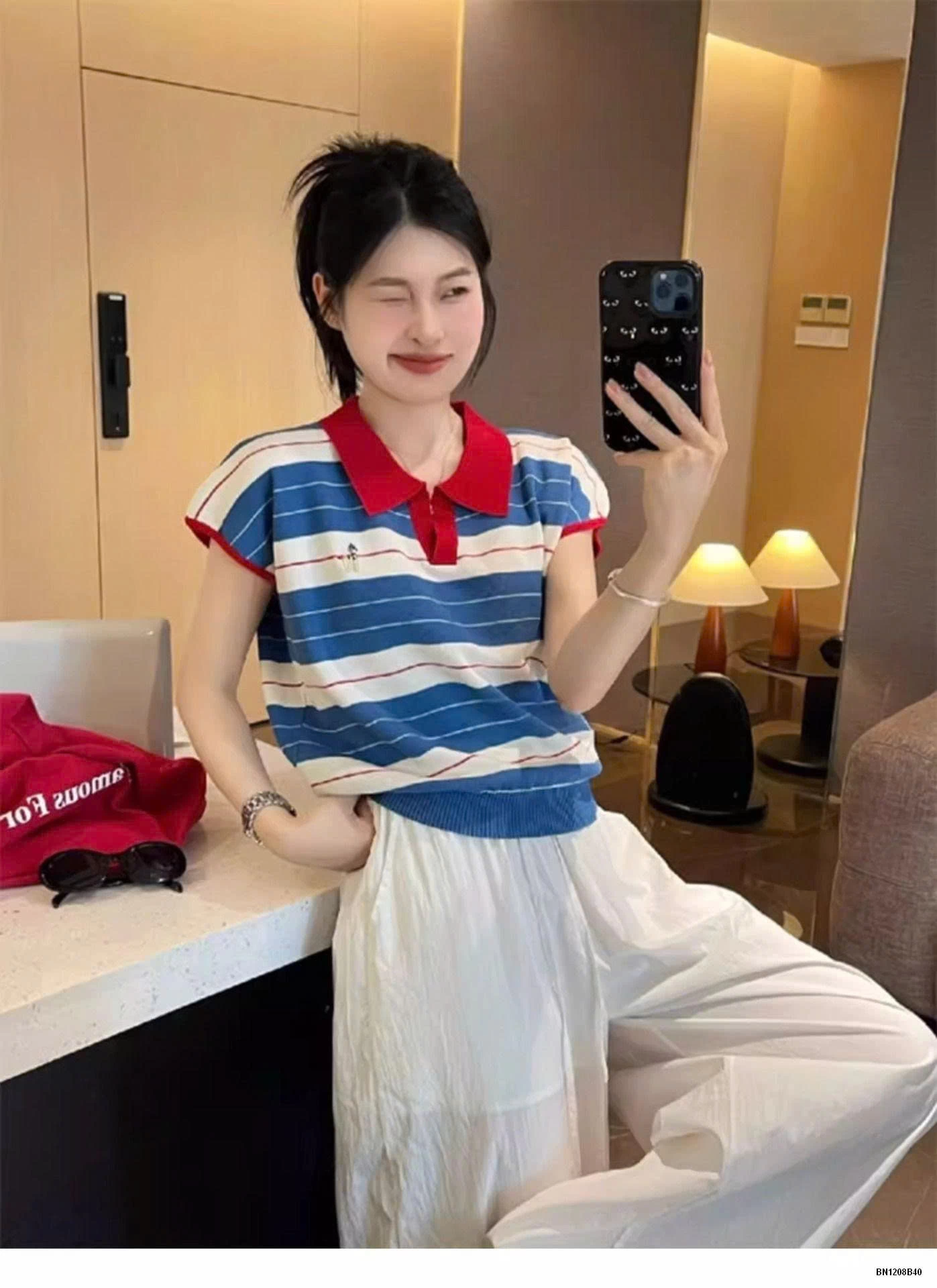 ÁO POLO KẺ NGANG MÙA HÈ