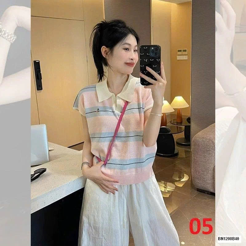 ÁO POLO KẺ NGANG MÙA HÈ