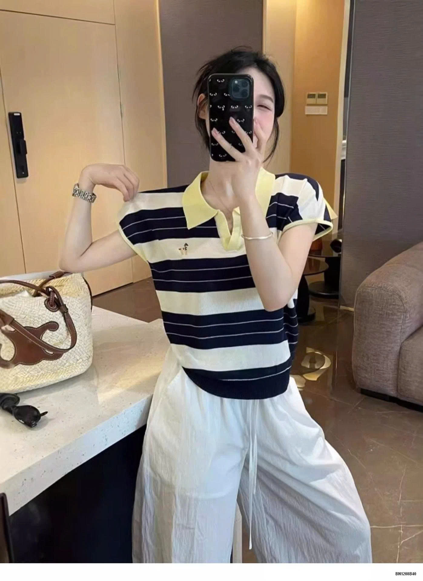 ÁO POLO KẺ NGANG MÙA HÈ