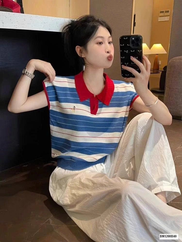 ÁO POLO KẺ NGANG MÙA HÈ