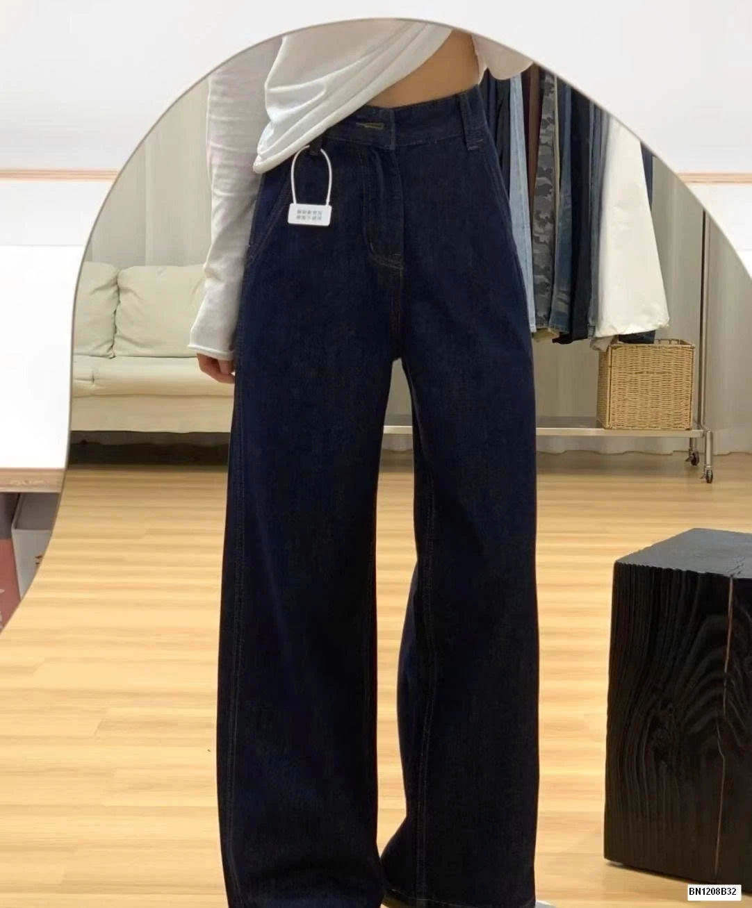 QUẦN JEAN SUÔNG XANH ĐẬM