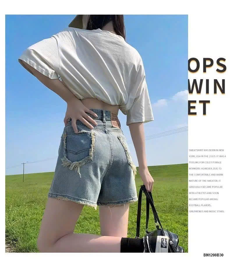 QUẦN SHORT JEAN TÚI RÁCH