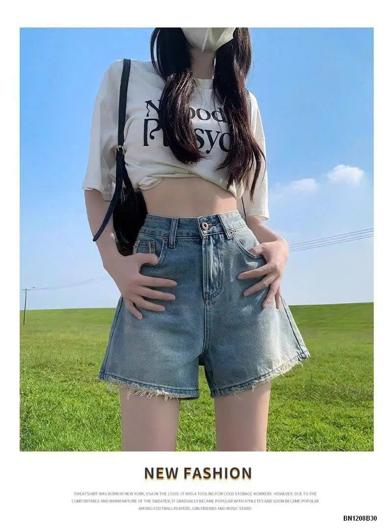 QUẦN SHORT JEAN TÚI RÁCH