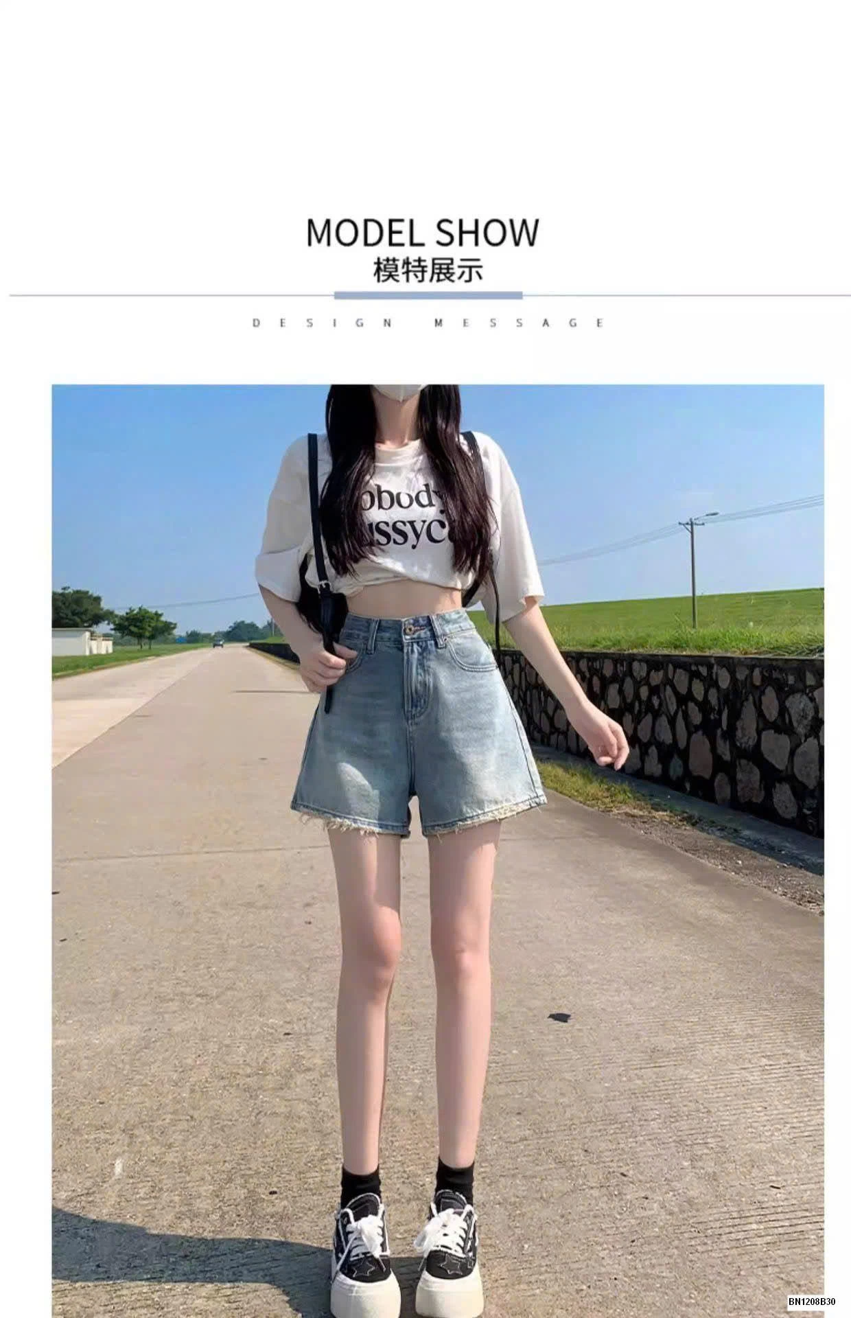 QUẦN SHORT JEAN TÚI RÁCH