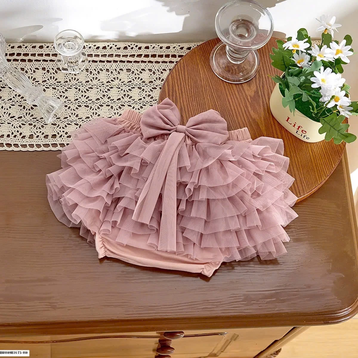 SÉT ÁO MIX QUẦN VÁY TUTU SIZE NHÍ