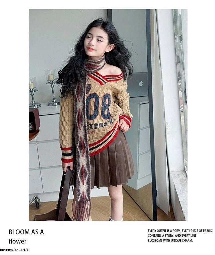 ÁO LEN CỔ TIM  SỐ 08