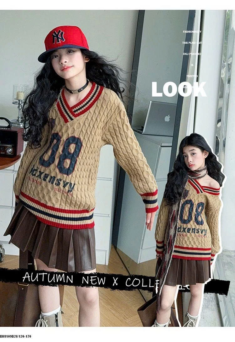 ÁO LEN CỔ TIM  SỐ 08